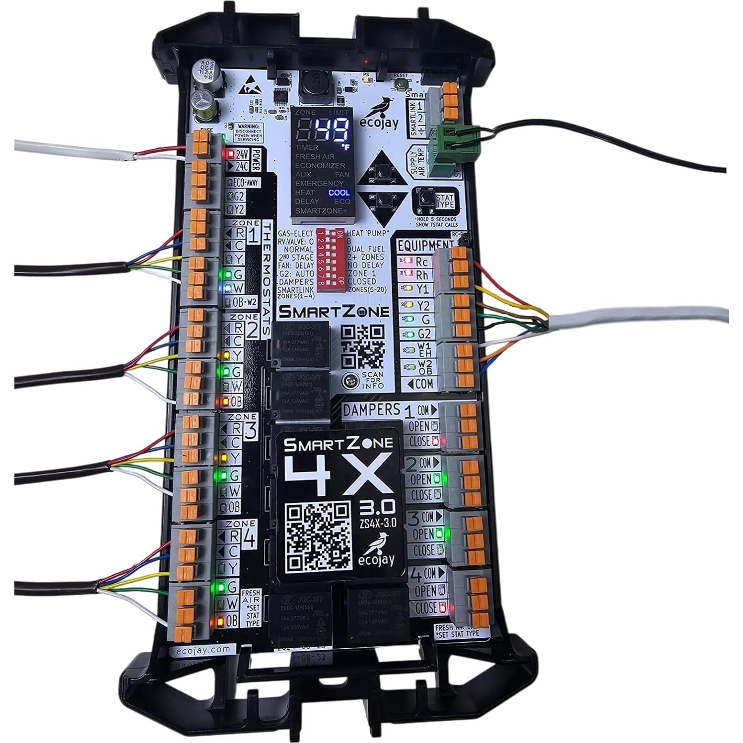 Controlador de Zonificación Ecojay SmartZone 4 Zonas 24V