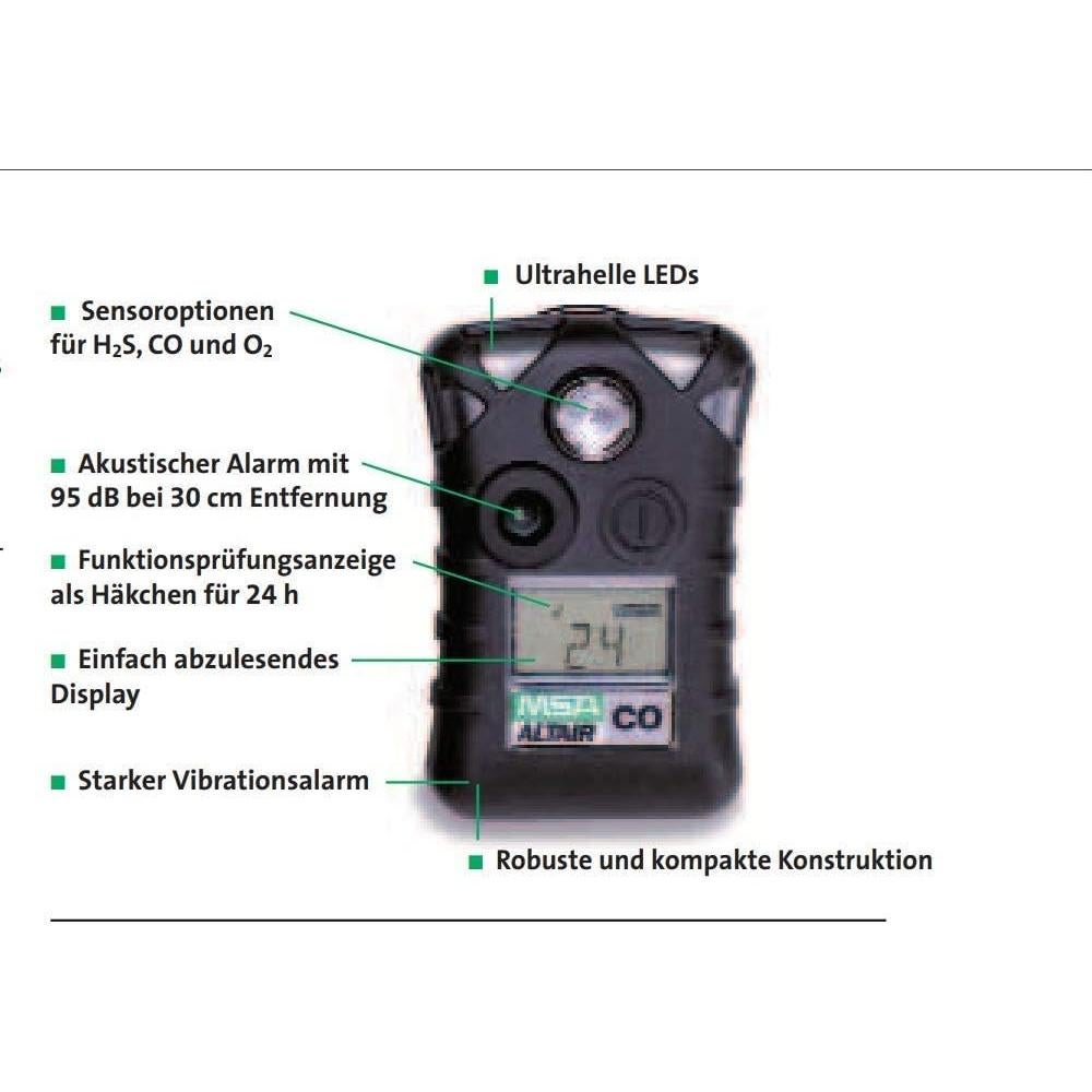 Detector de Gas MSA ALTAIR 10092522 - Monóxido de Carbono CO