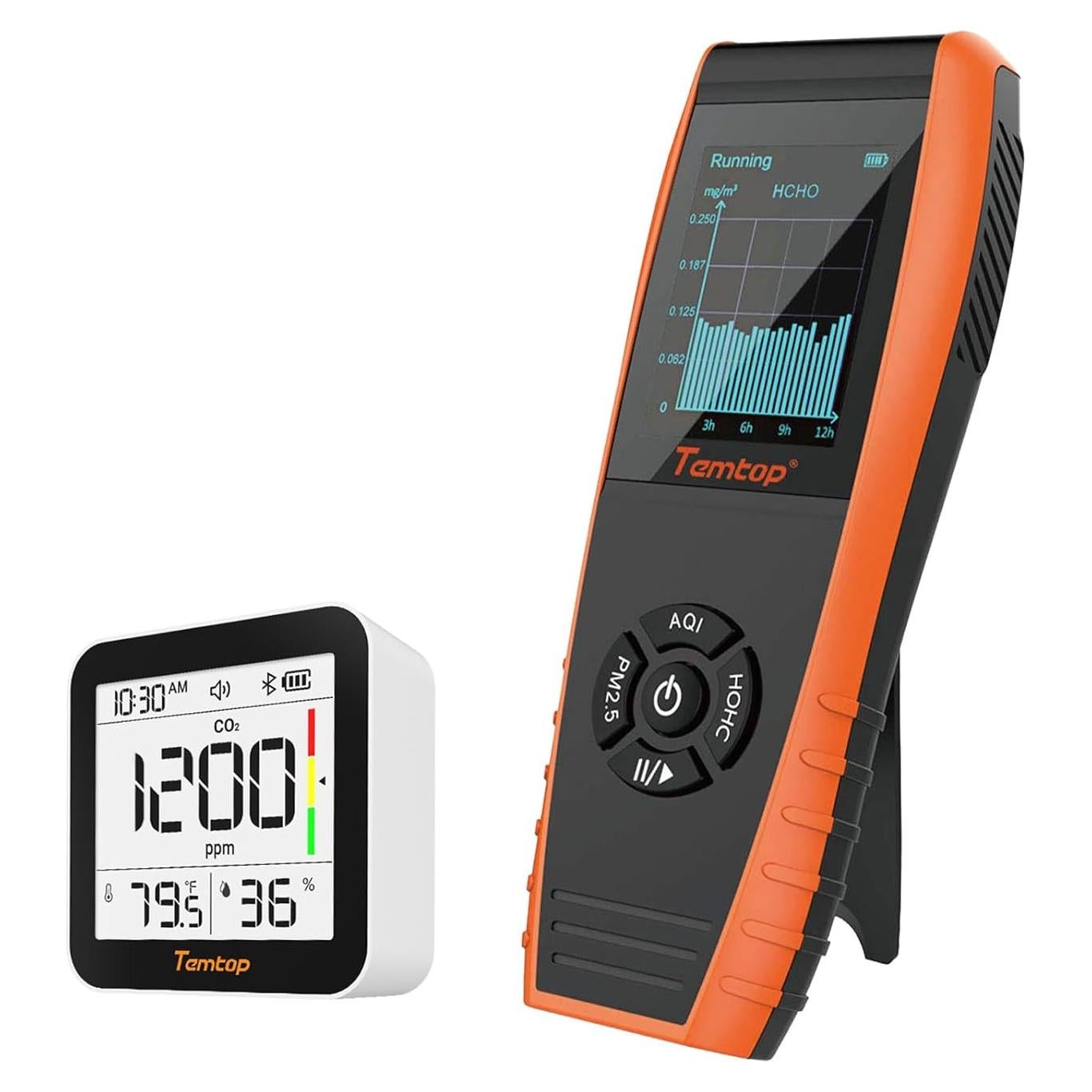 Paquete de Monitoreo de Calidad del Aire Temtop P600 y M10+