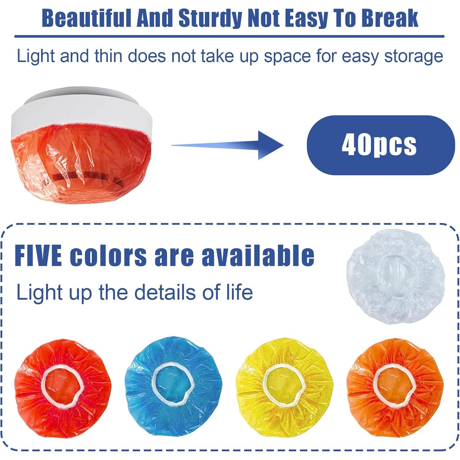 40 Cubiertas de Detector de Humo Dxmimer Azul Reutilizables