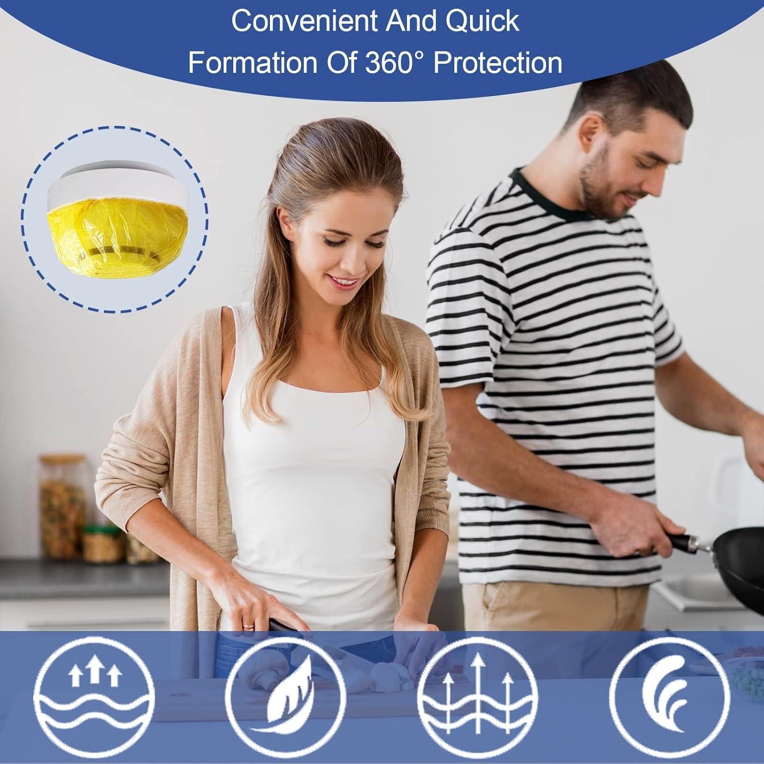 40 Cubiertas de Detector de Humo Dxmimer Azul Reutilizables