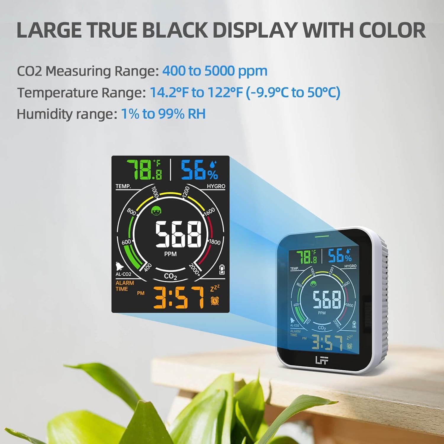 Detector de CO2 LFF FAQ961-GB, Monitor de Calidad del Aire