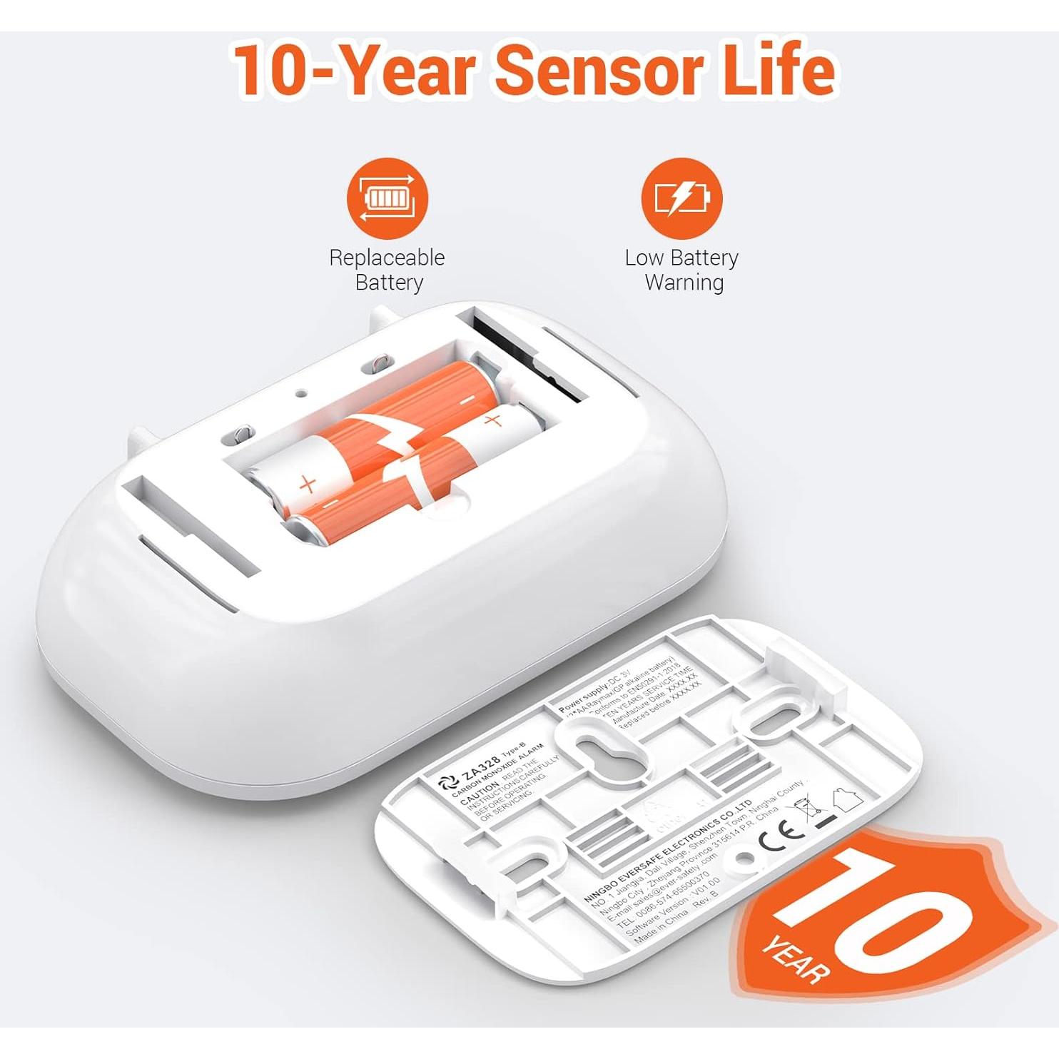 Detector de Monóxido de Carbono Jemay GS811-A con Pantalla LCD