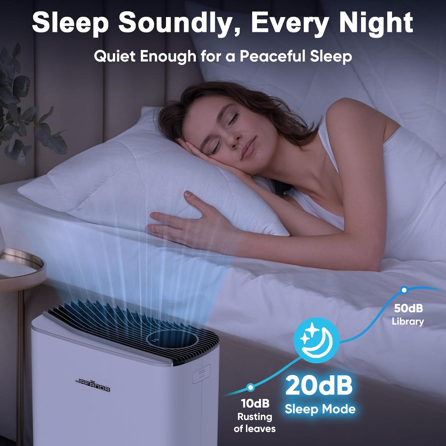 Purificador de Aire Jafanda JF239 HEPA para Habitaciones Grandes