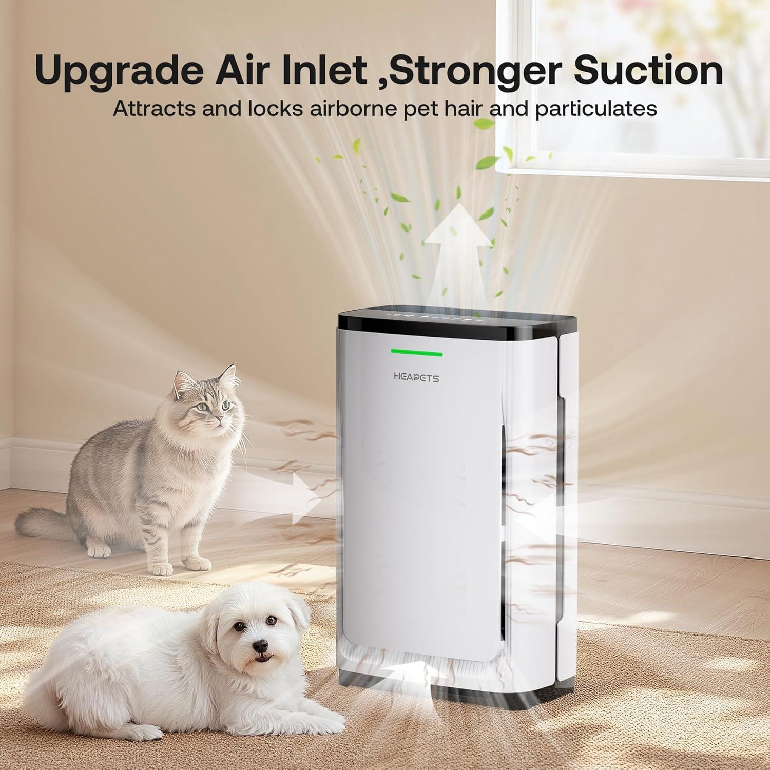 Purificador de Aire HEAPETS P339 para Mascotas 278.71 m²