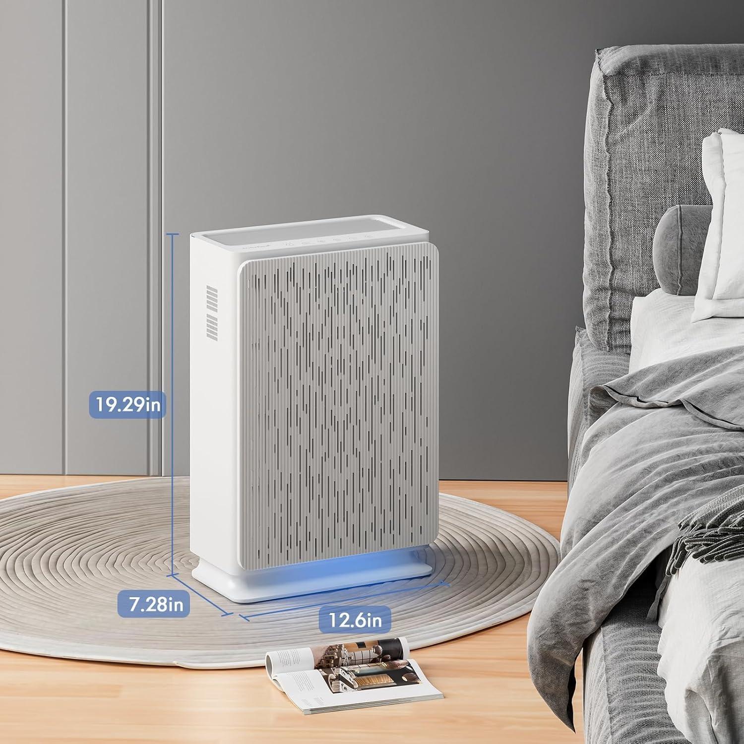 Purificador de Aire AromaRoom HEPA14 para Habitaciones Grandes 195 m²