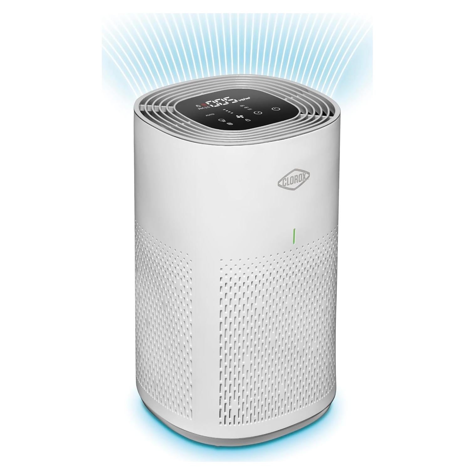Purificador de Aire Clorox HEPA para Habitaciones Medianas 92.9 m²