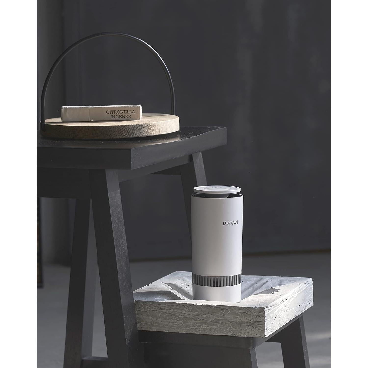 Purificador de Aire Portátil Puripot M1+ con Luz Azul y Sensor VOC