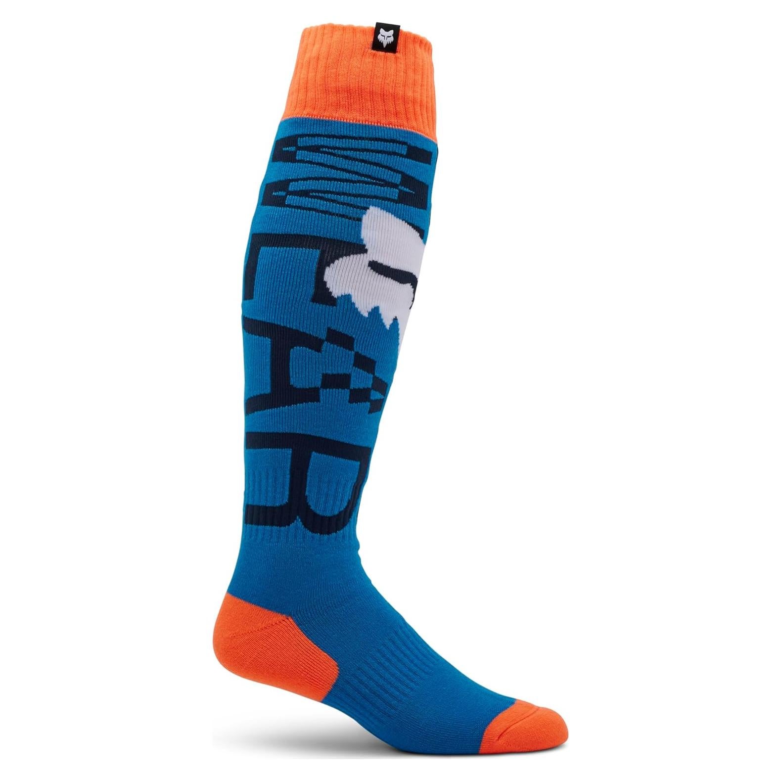 Calcetín de Motocross Fox Racing 180 Azul Verdadero Pequeño