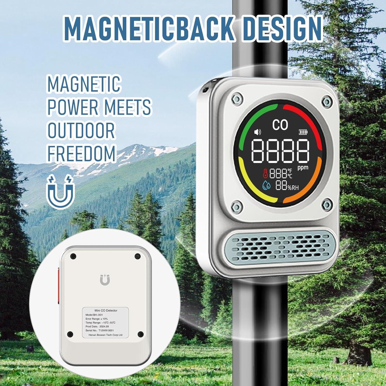 Detector de Monóxido de Carbono Portátil MOESAPU BH-X01 3-en-1