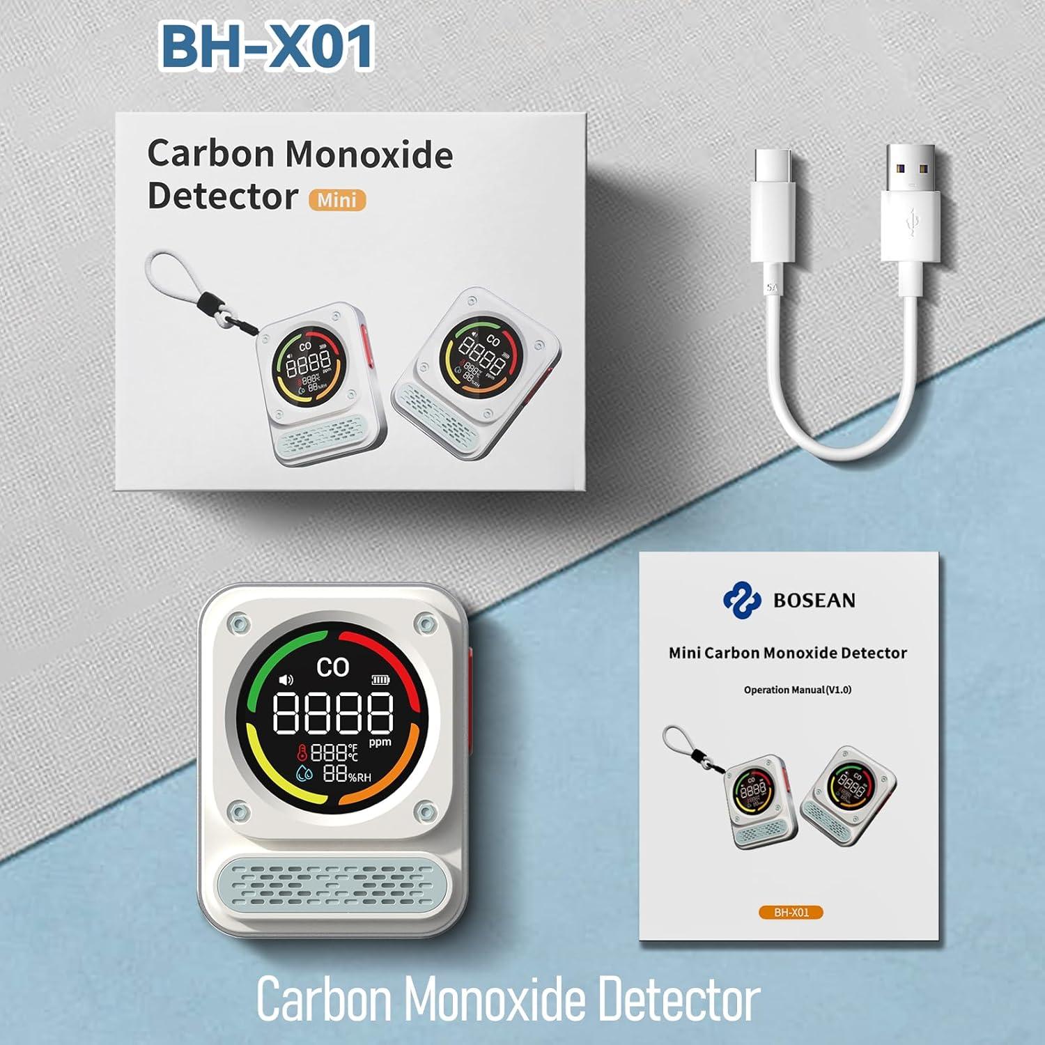 Detector de Monóxido de Carbono Portátil MOESAPU BH-X01 3-en-1