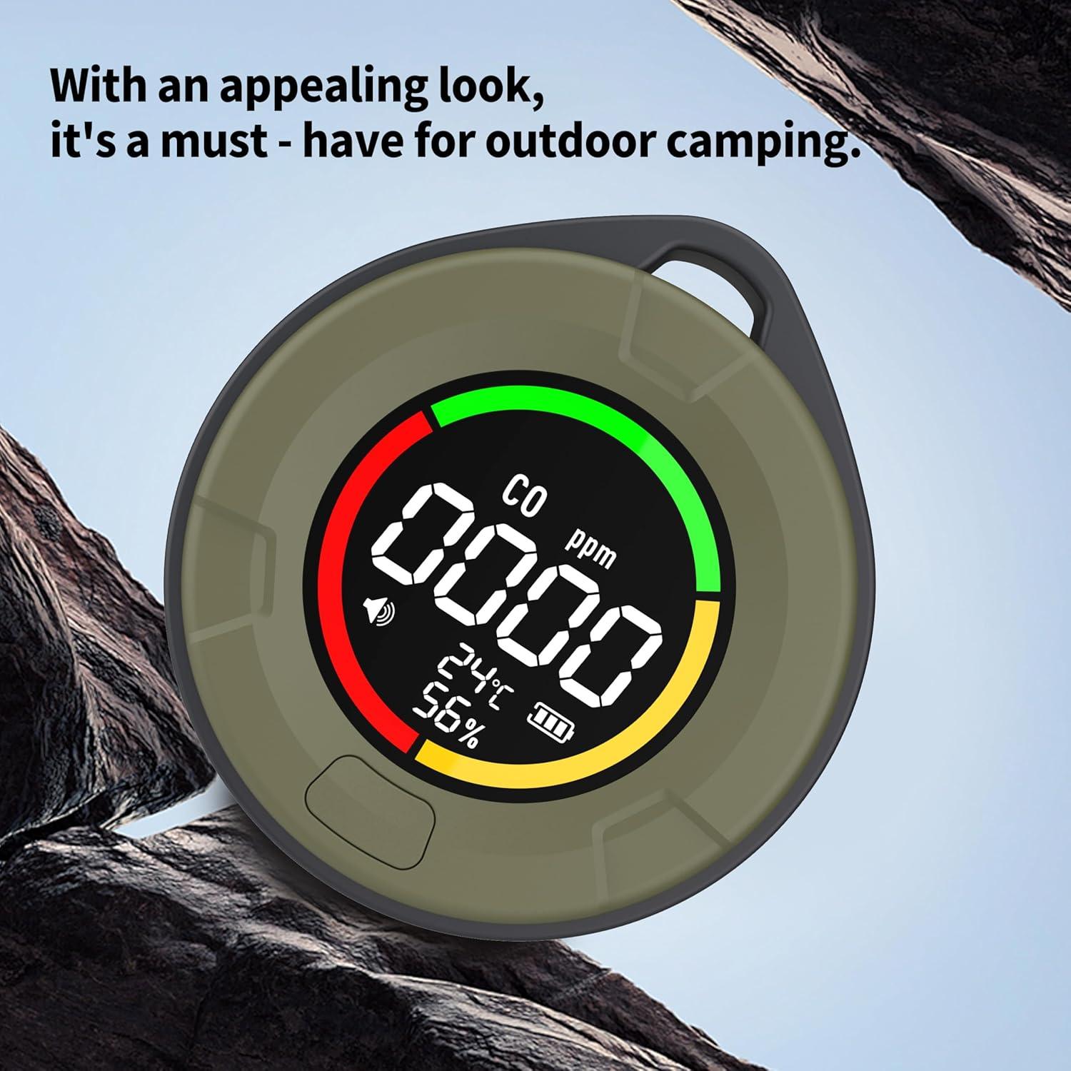 Detector de Monóxido de Carbono Protmex PTH-10D 3 en 1