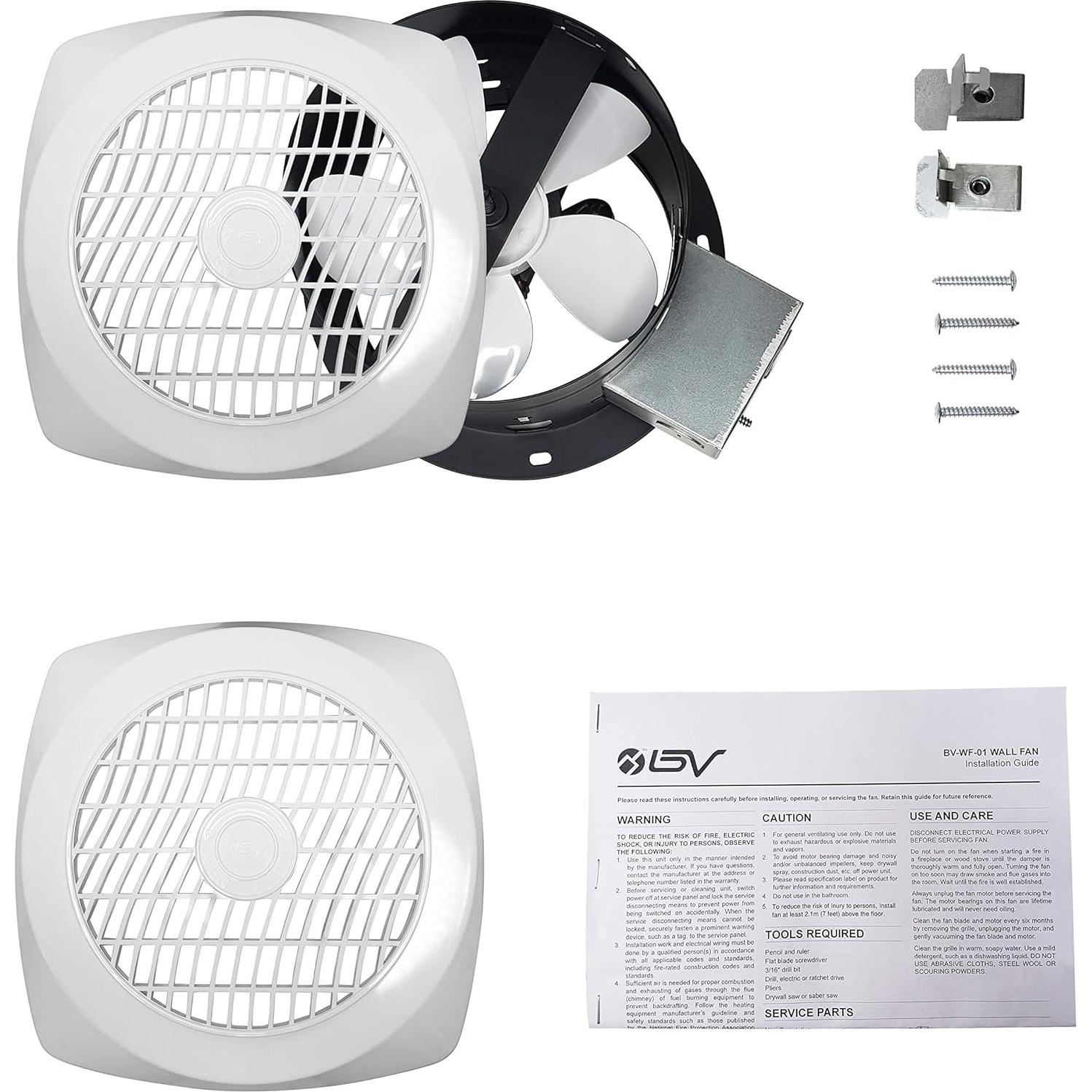 Ventilador de Escape BV-WF-01 90 CFM Silencioso 4.0 Sones