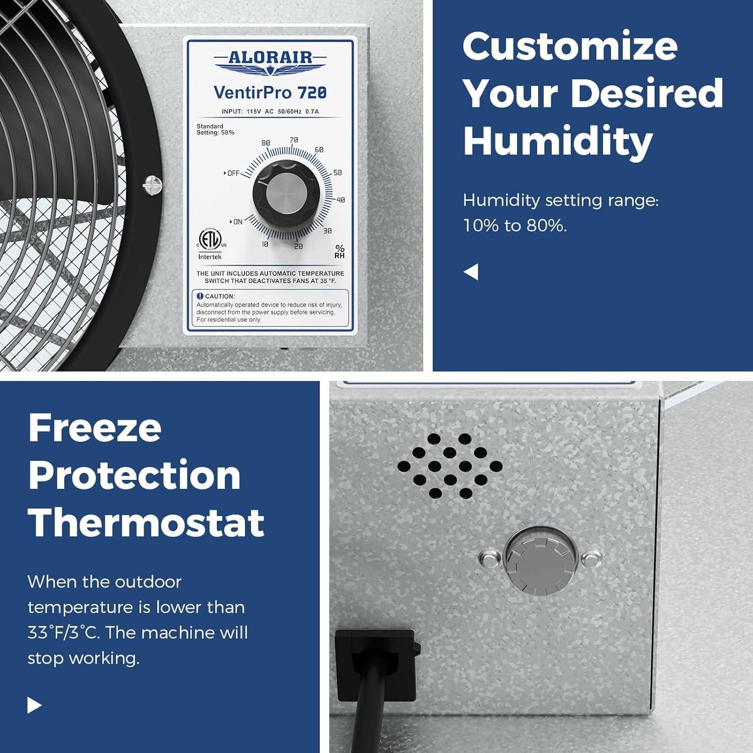 Ventilador de Ventilación AlorAir VentirPro 720 CFM IP55