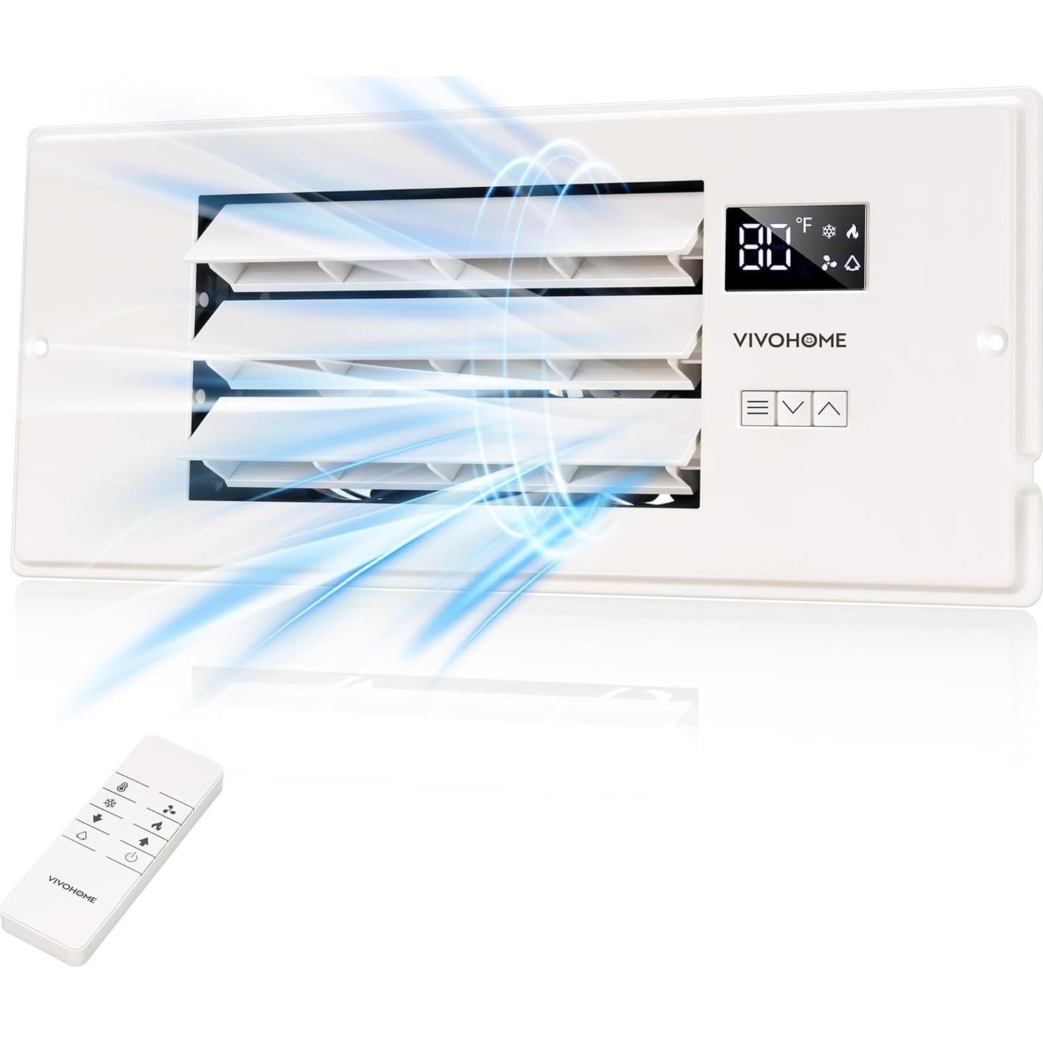 Ventilador Aumentador de Registro VIVOHOME 4"x12" y 6"x10"