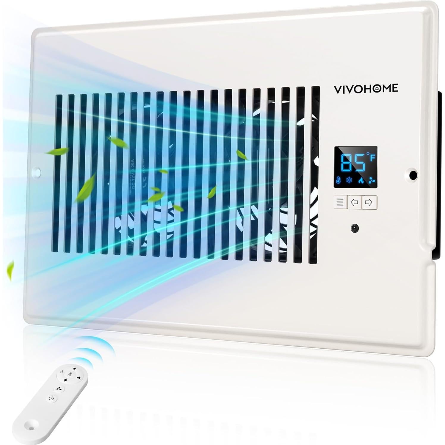 Ventilador Aumentador de Registro VIVOHOME 4"x12" y 6"x10"
