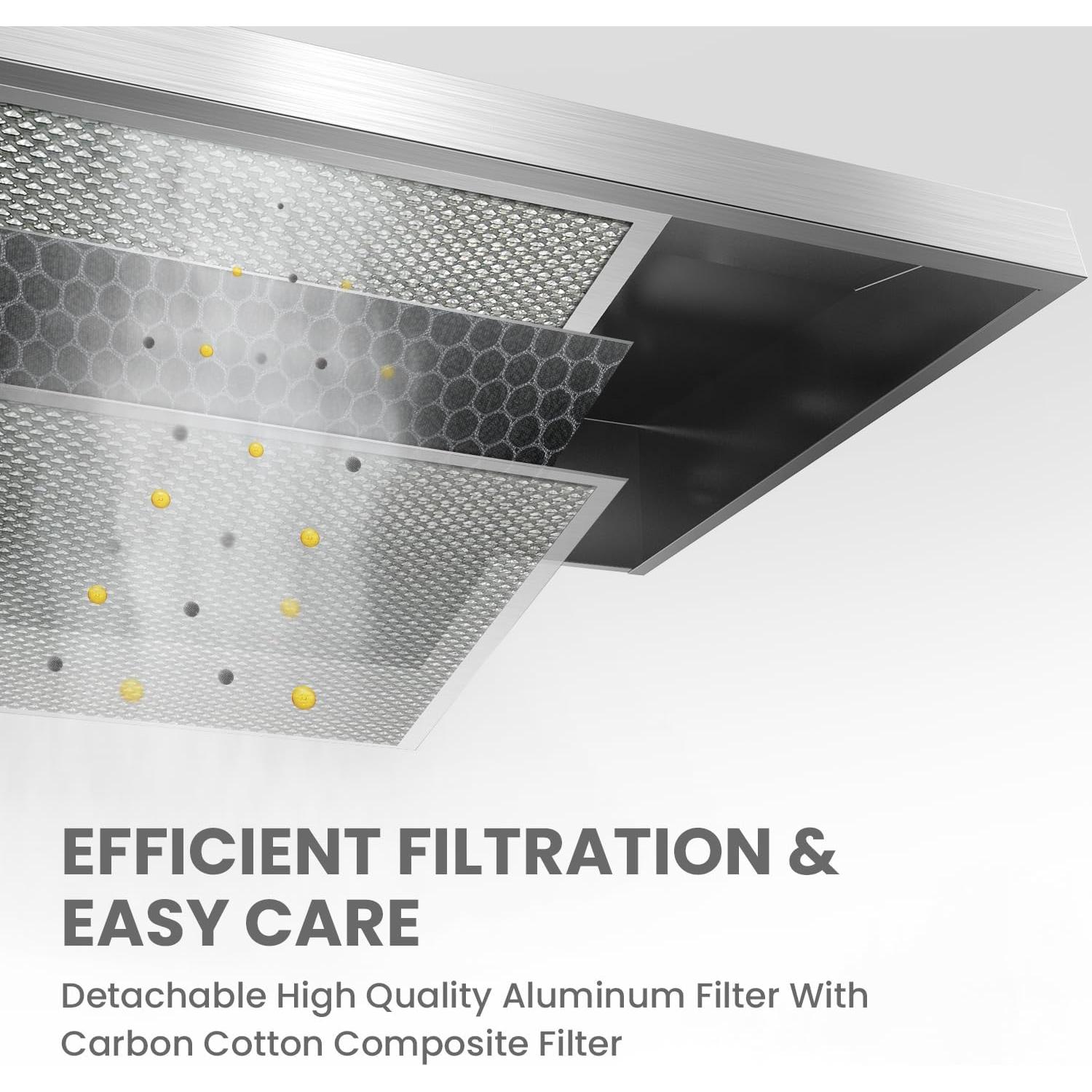 Campana Extractora Comfee CVU30W2AST 30" Acero Inoxidable 200 CFM