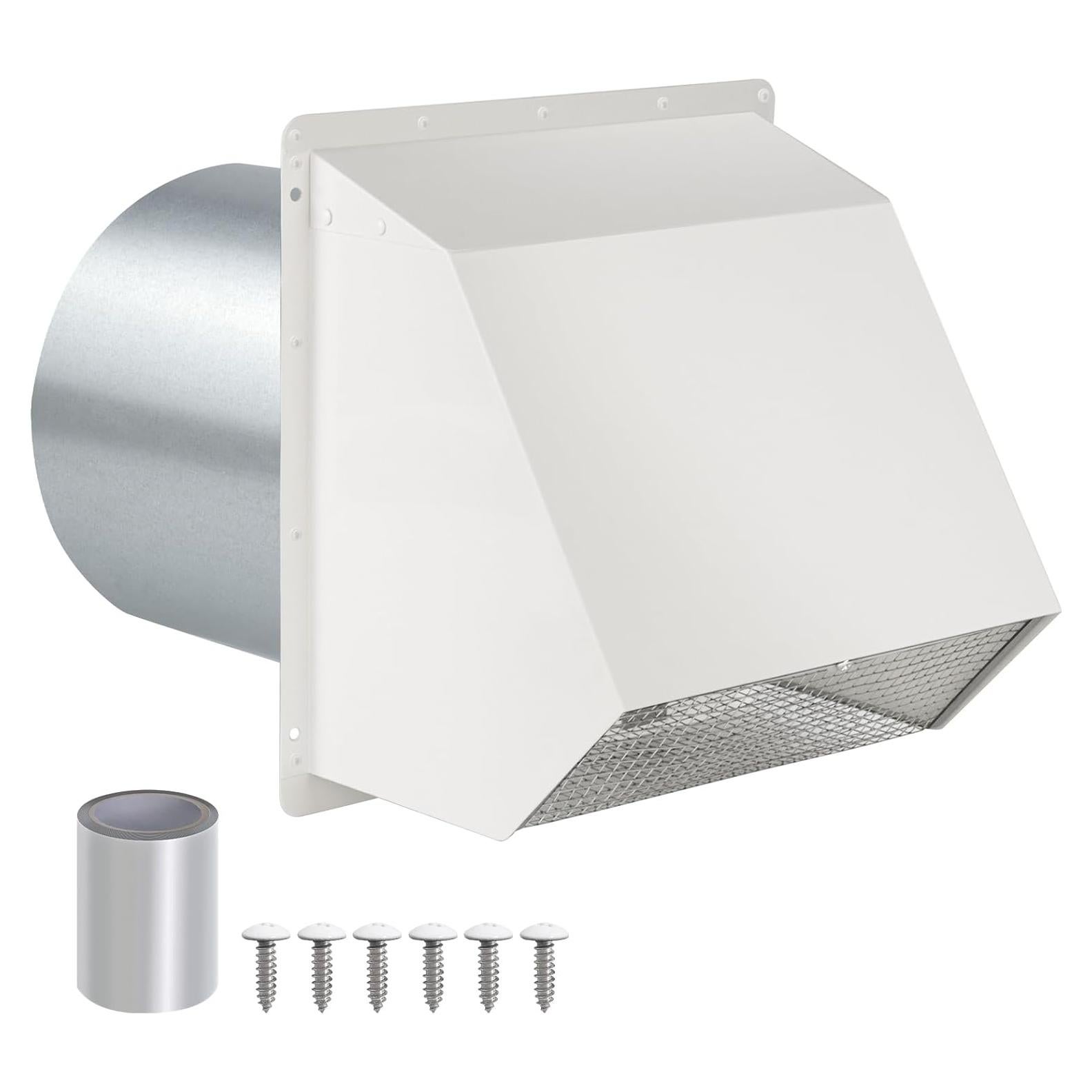 Cubierta de Ventilación de Pared JYINCPED 8" Acero Galvanizado