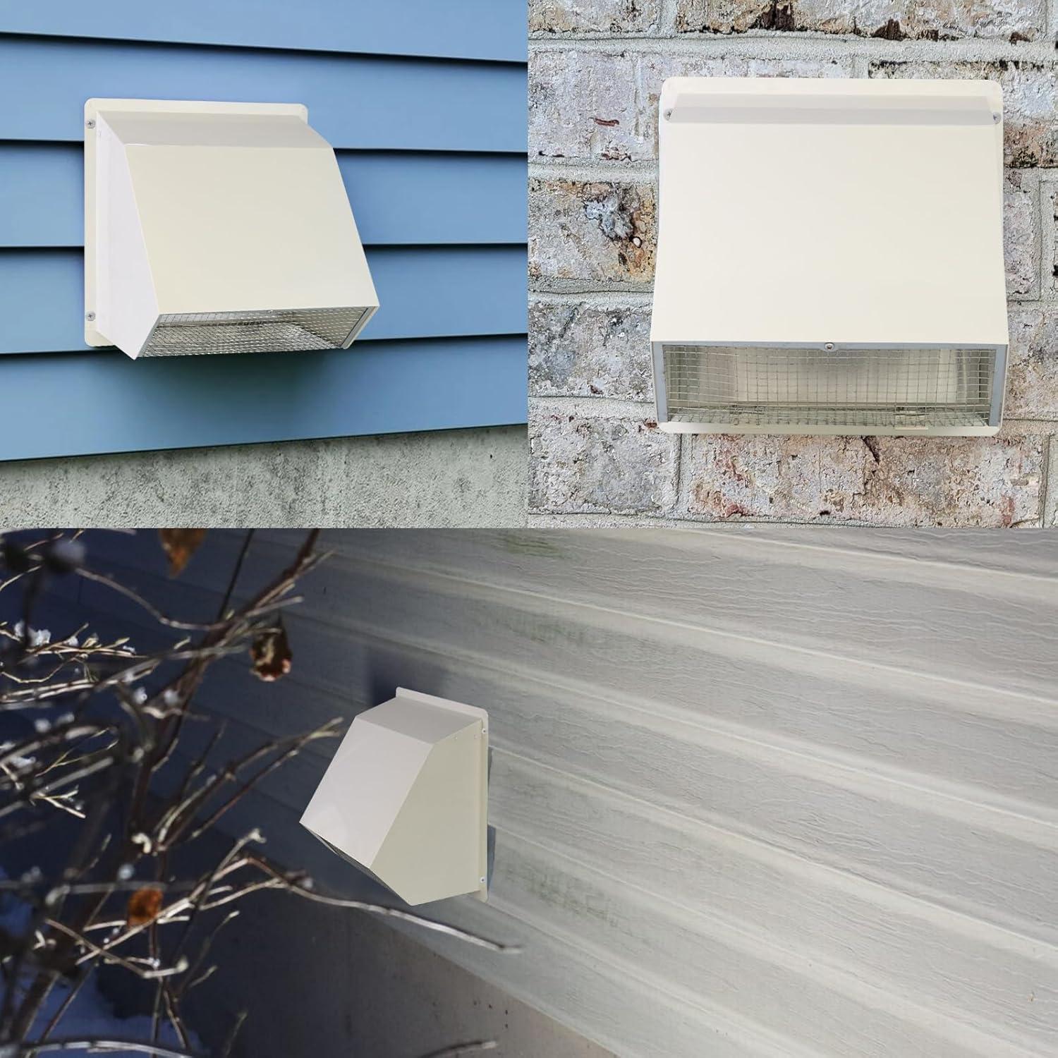 Cubierta de Ventilación de Pared JYINCPED 8" Acero Galvanizado