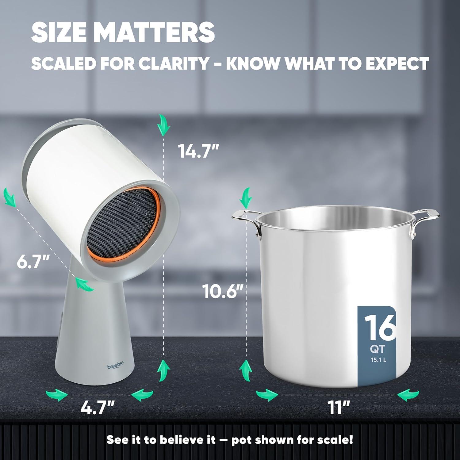 Campana Extractora Portátil Breetee AH003 - 3 Velocidades, 1200 m³/h