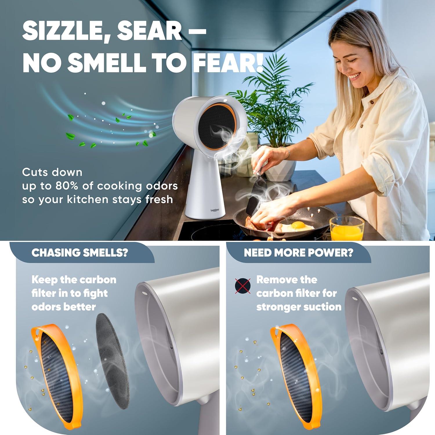 Campana Extractora Portátil Breetee AH003 - 3 Velocidades, 1200 m³/h