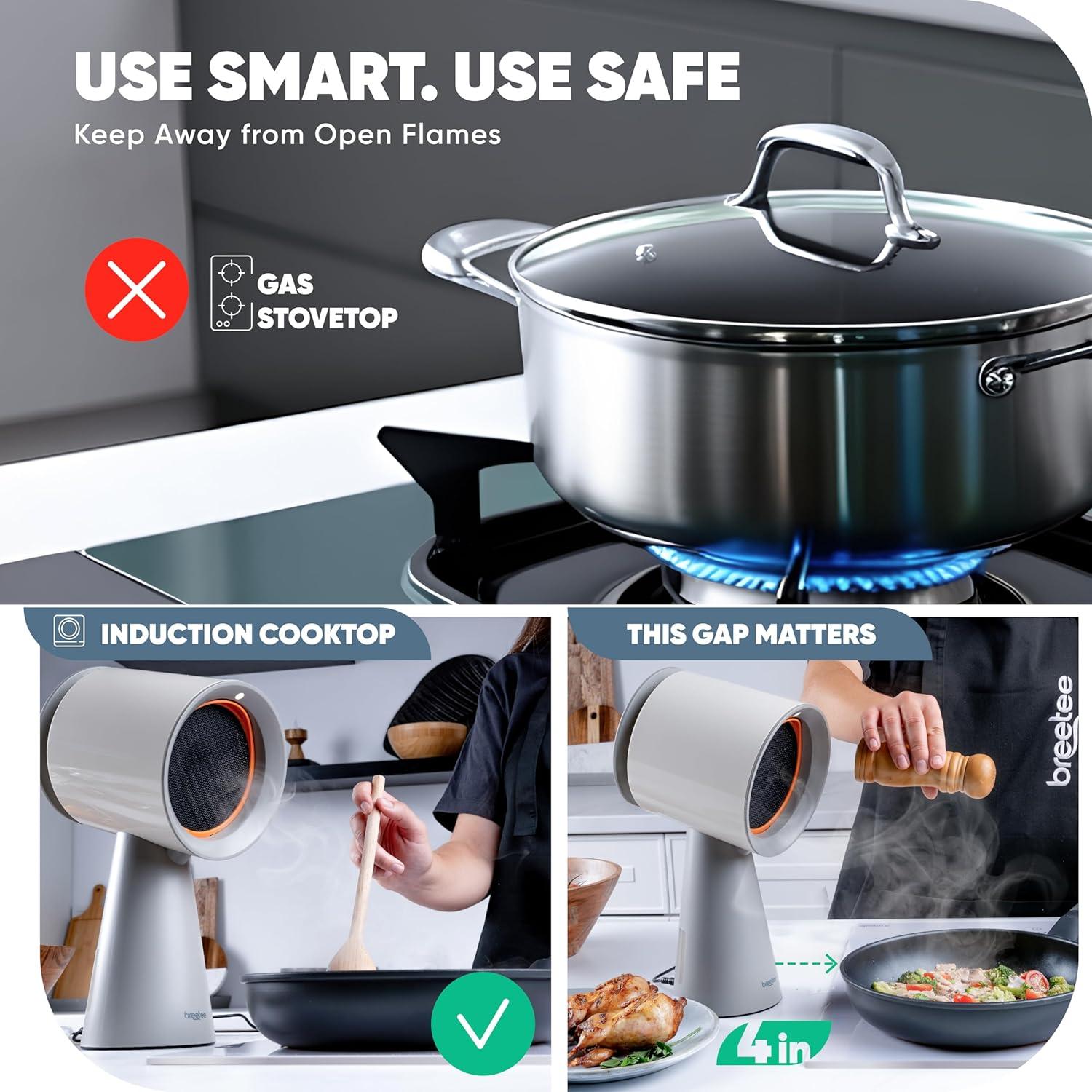 Campana Extractora Portátil Breetee AH003 - 3 Velocidades, 1200 m³/h