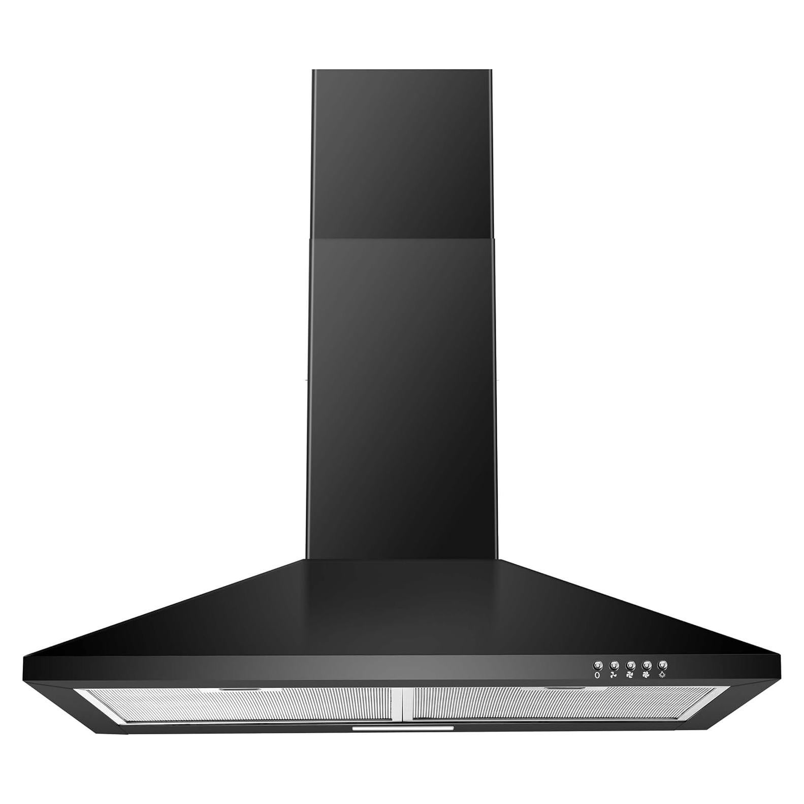 Campana Extractora SNDOAS 76 cm Negra Acero Inoxidable 450 CFM