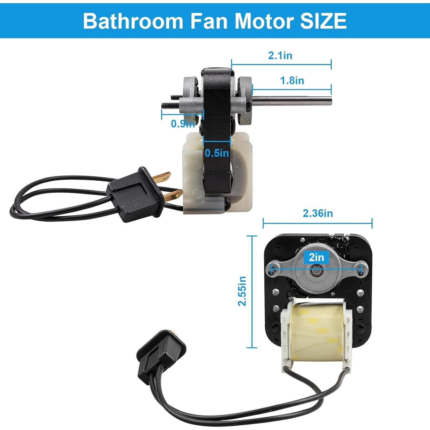 Kit Motor Ventilador Baño Siasky 120V 50CFM Compatible