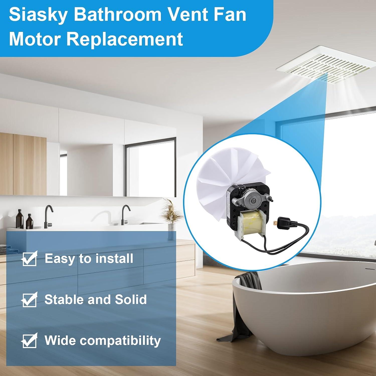Kit Motor Ventilador Baño Siasky 120V 50CFM Compatible