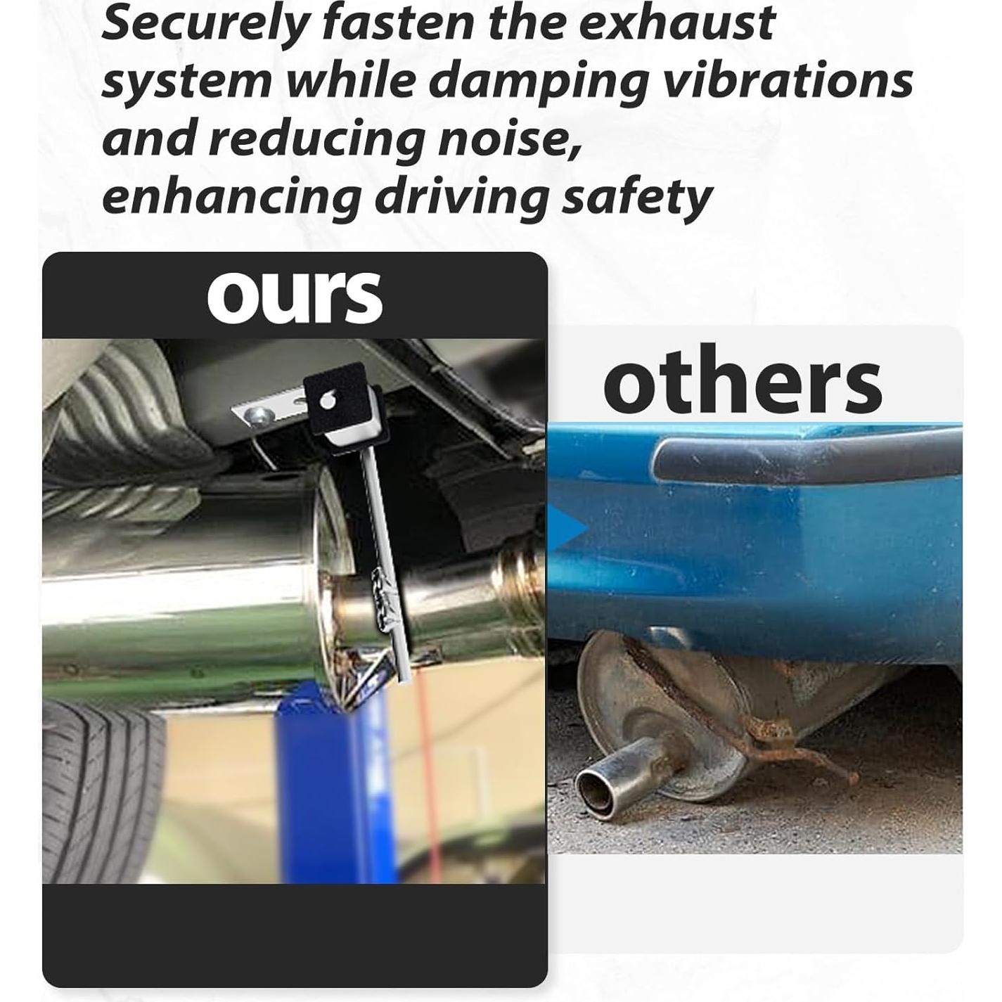 Kit Soporte Escape Universal Joytrace 4 Piezas Acero 10"