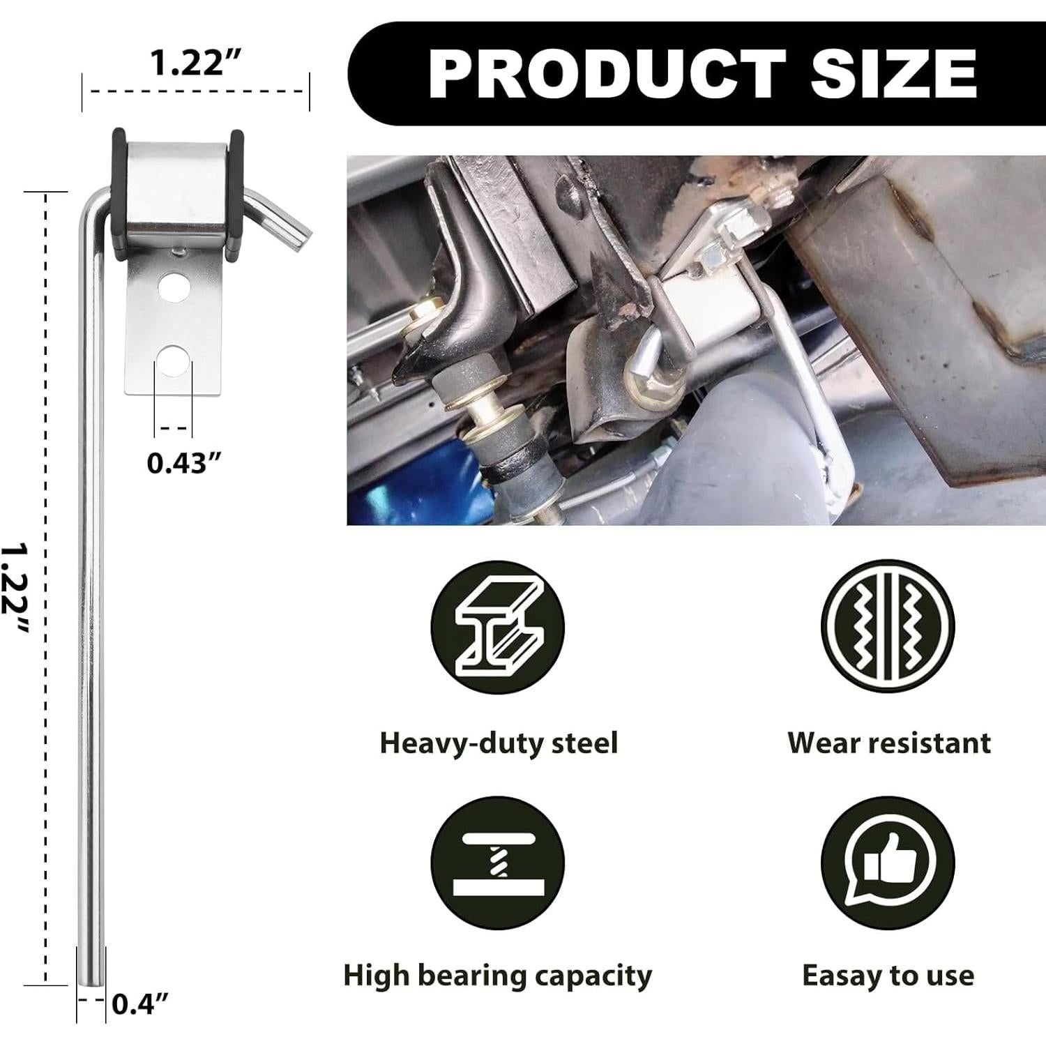Kit Soporte Escape Universal Joytrace 4 Piezas Acero 10"