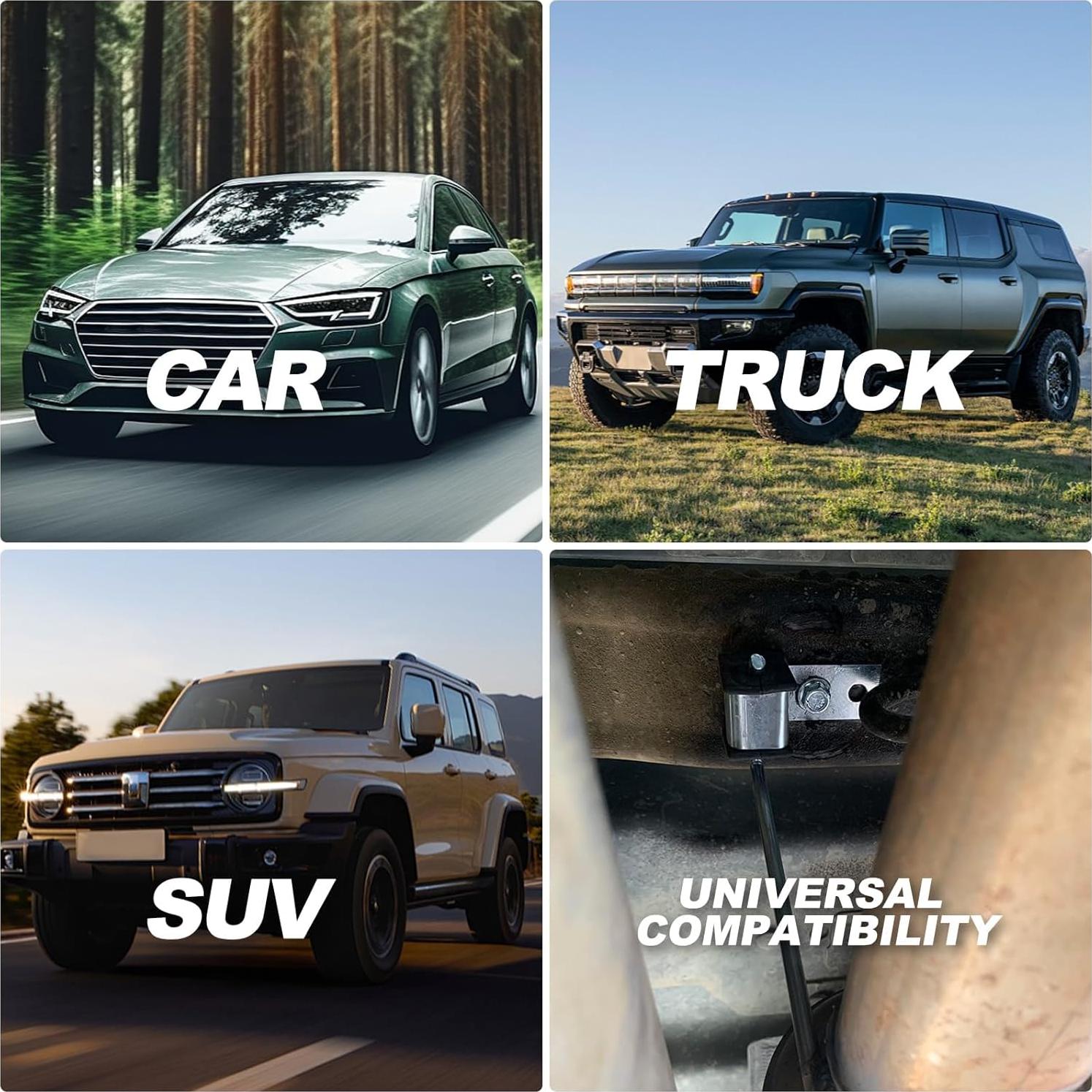 Kit Soporte Escape Universal Joytrace 4 Piezas Acero 10"