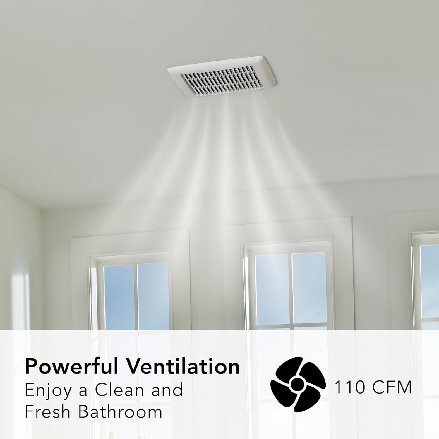 Ventilador Extractor de Baño Broan-NuTone AE110 110 CFM Blanco