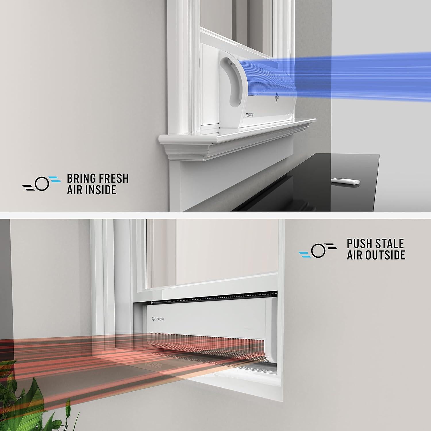 Ventilador de Ventana Vornado TRANSOM 4 Velocidades Control Remoto