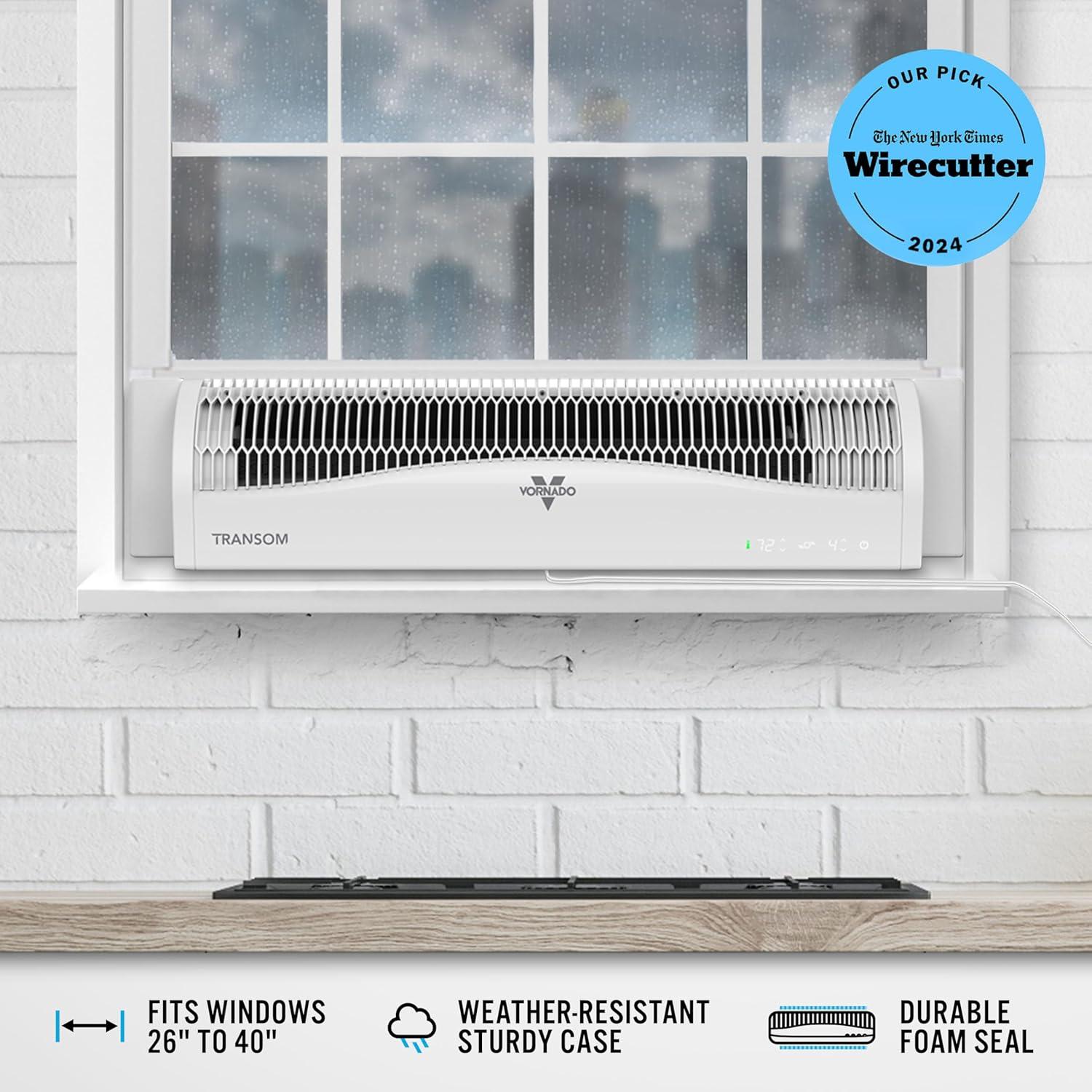 Ventilador de Ventana Vornado TRANSOM 4 Velocidades Control Remoto