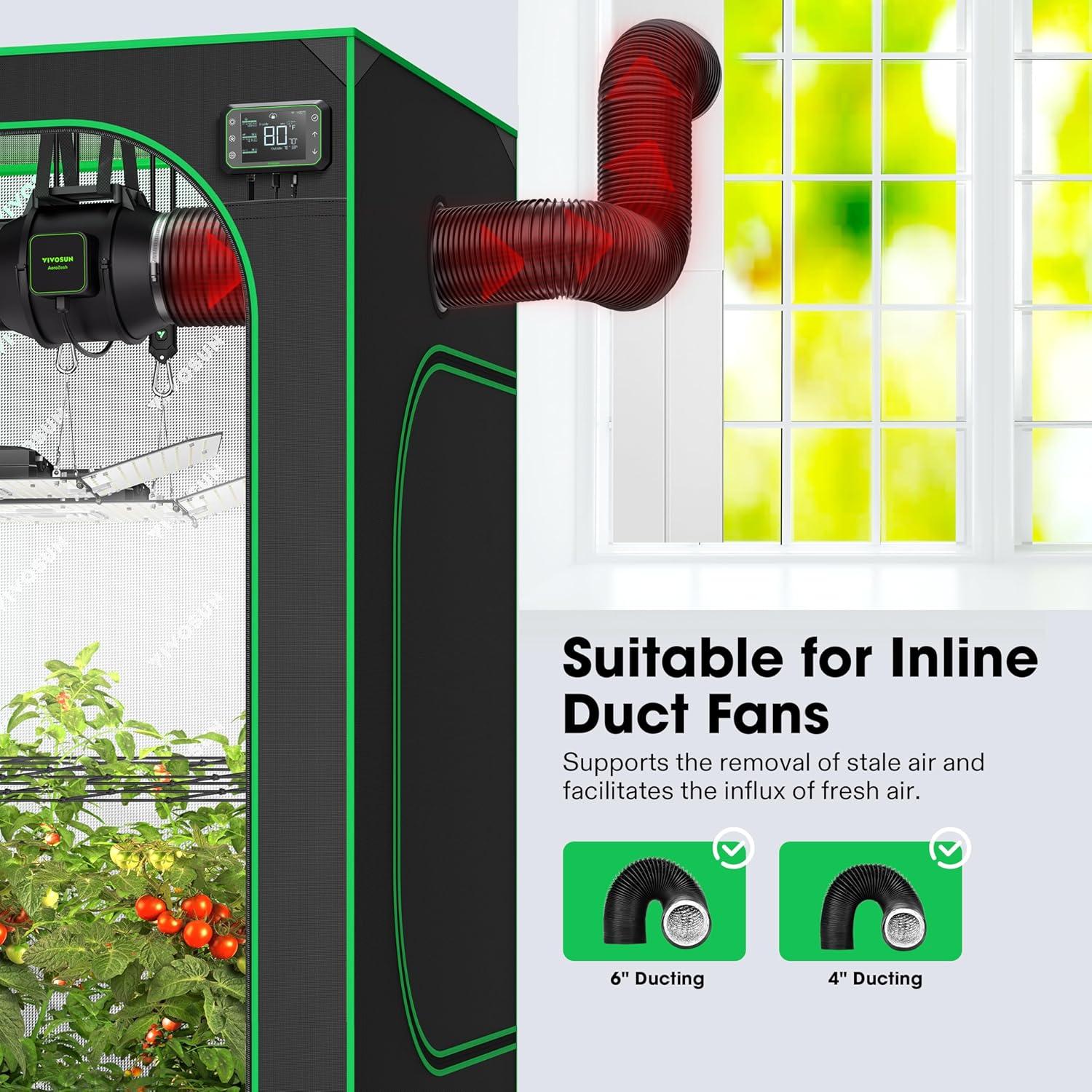 Kit de Ventilación para Ventana VIVOSUN hasta 154.9 cm