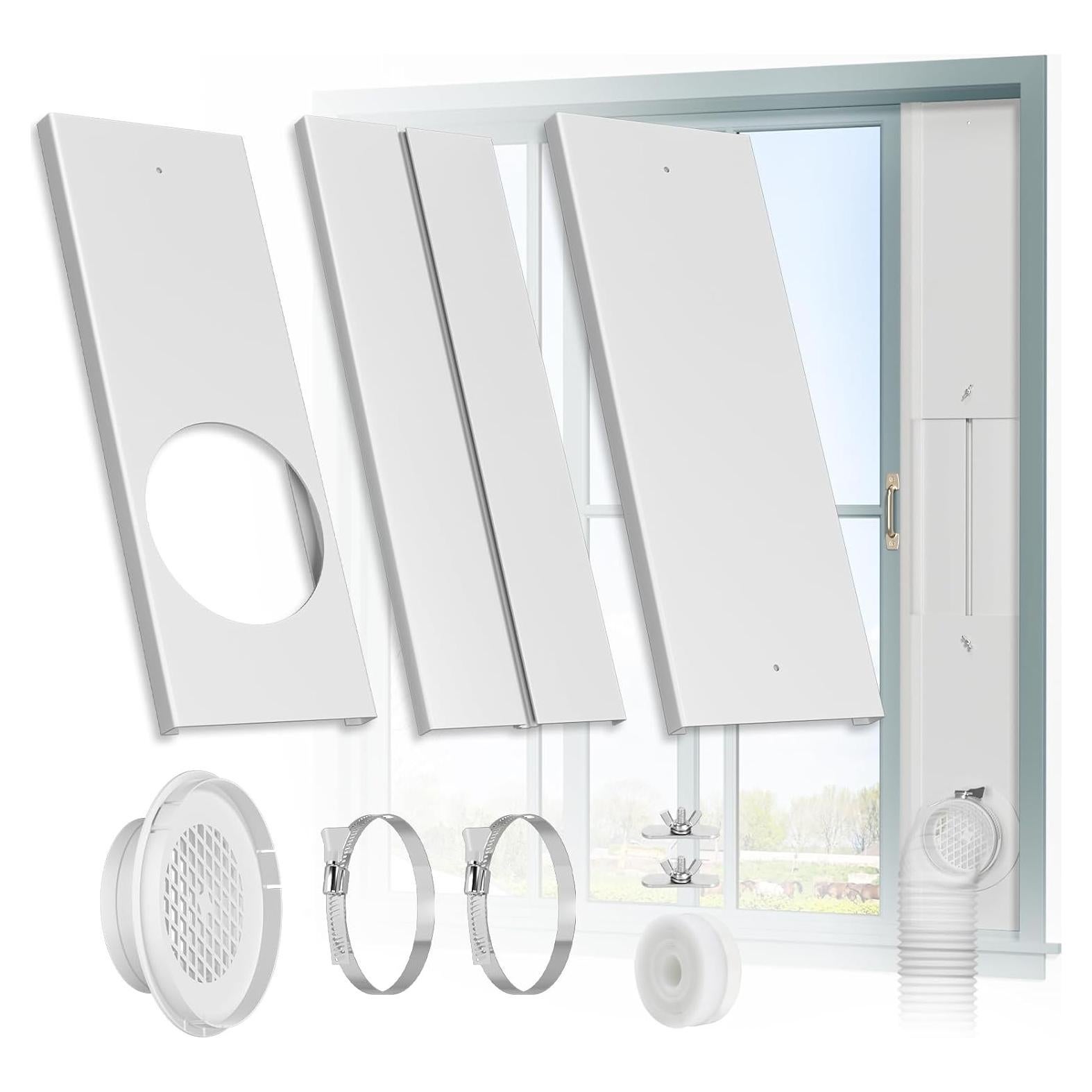 Kit de Ventilación de Ventana HOXHA para Secadora 4"
