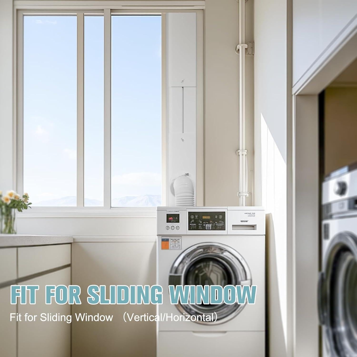 Kit de Ventilación de Ventana HOXHA para Secadora 4"