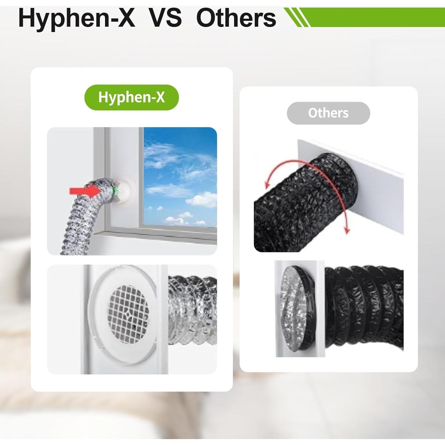 Kit de Ventilación de Ventana para Secadora Hyphen-X 4"