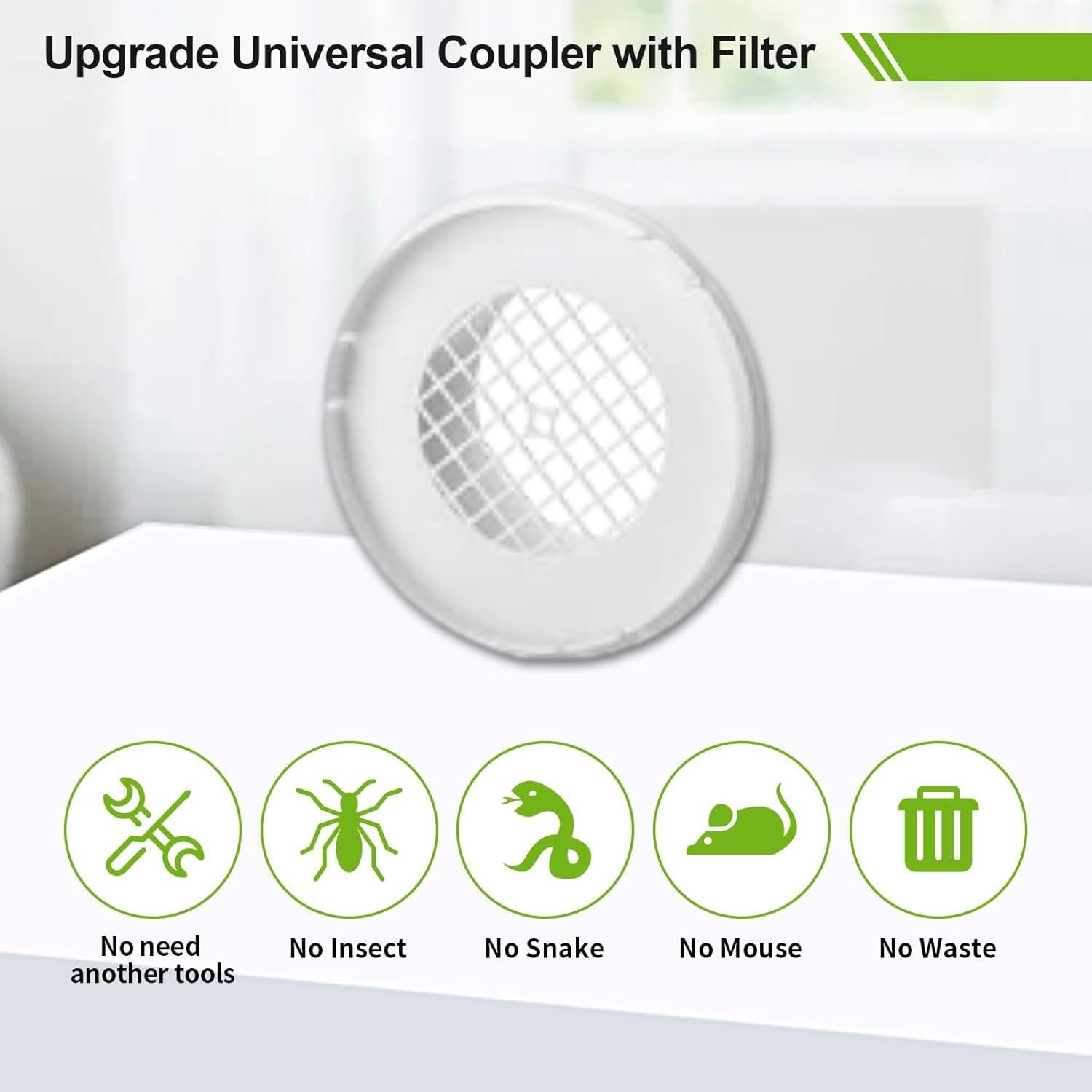 Kit de Ventilación de Ventana para Secadora Hyphen-X 4"