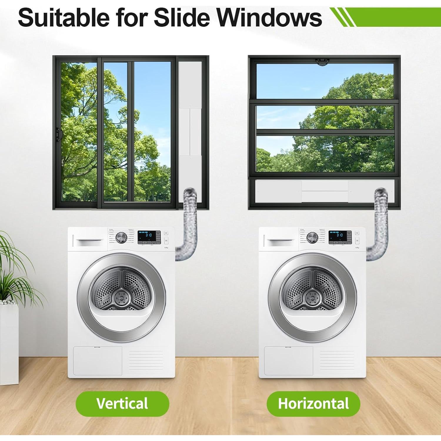 Kit de Ventilación de Ventana para Secadora Hyphen-X 4"