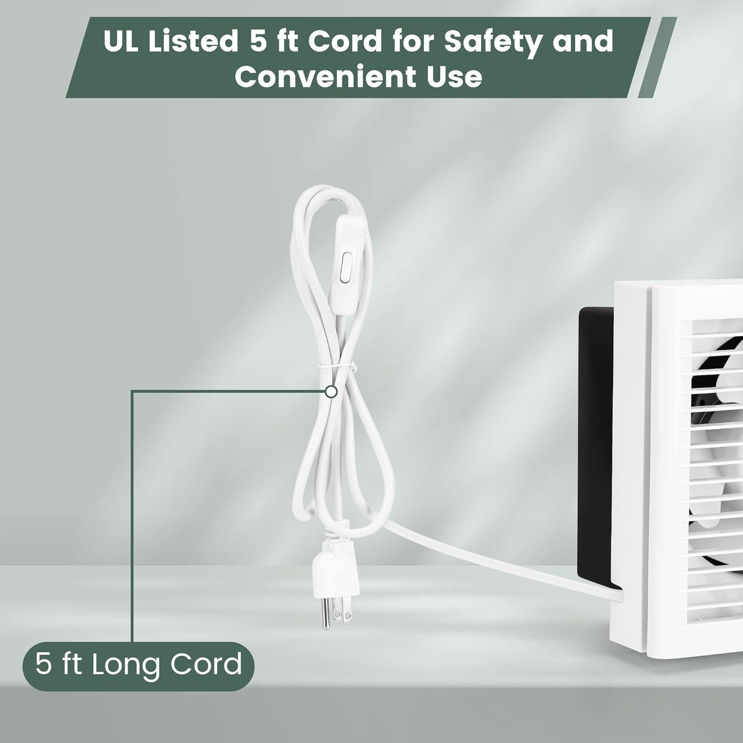 Ventilador de Escape 6" Fanspex para Ventana y Pared 258 CFM