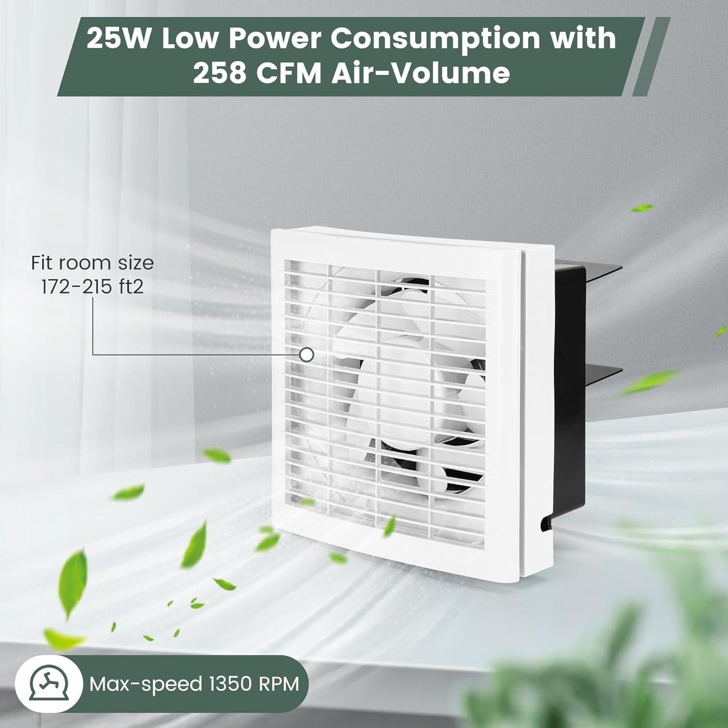 Ventilador de Escape 6" Fanspex para Ventana y Pared 258 CFM