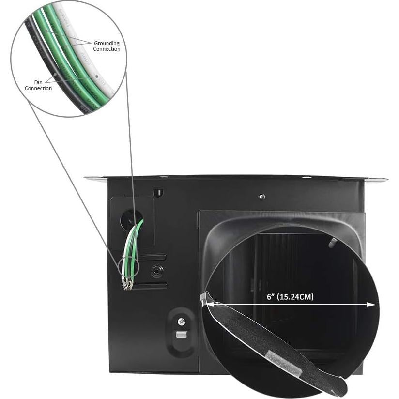 Ventilador Extractor de Baño BV Ultra Silencioso 200 CFM