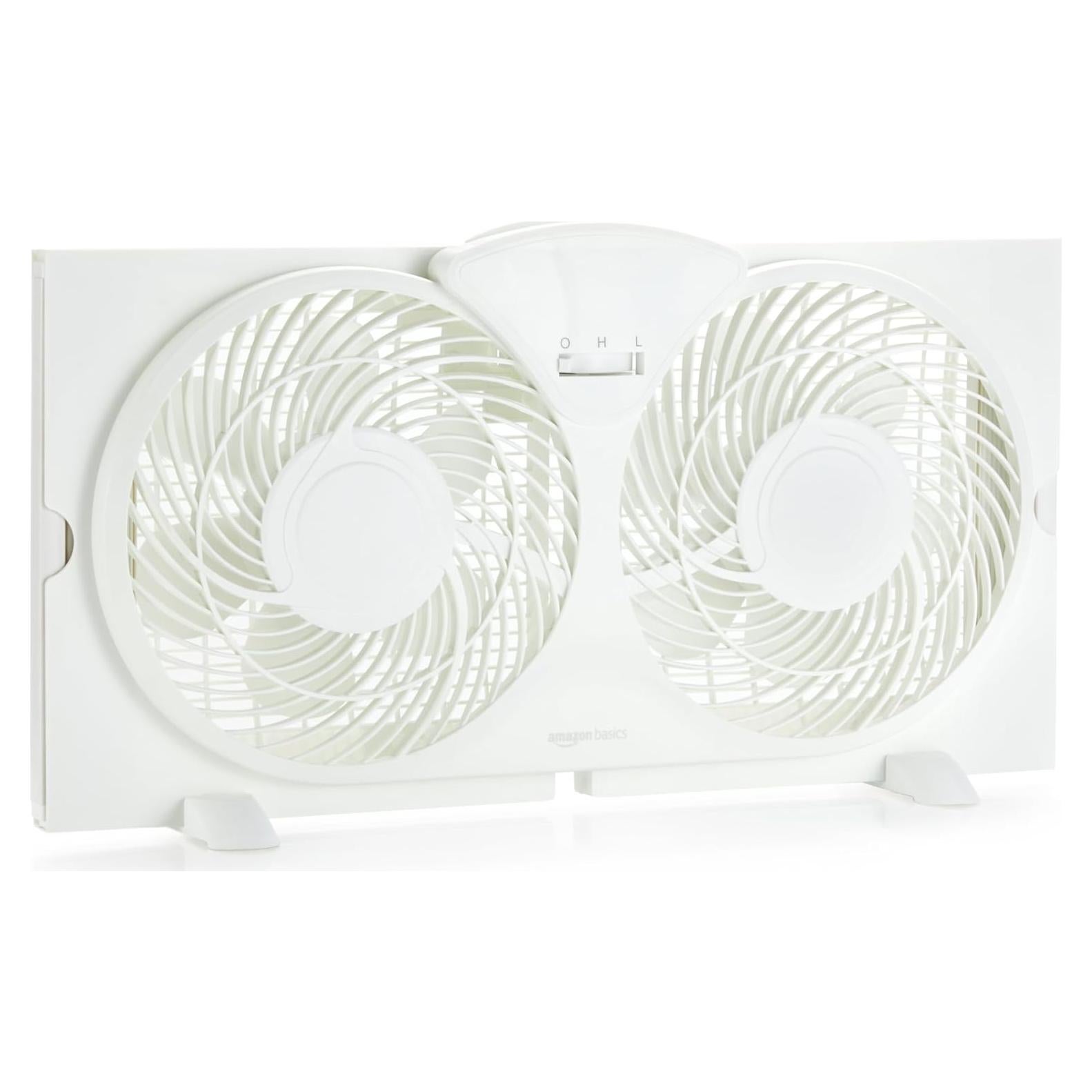 Ventilador de Ventana Amazon Basics 22.86 cm 68W Blanco
