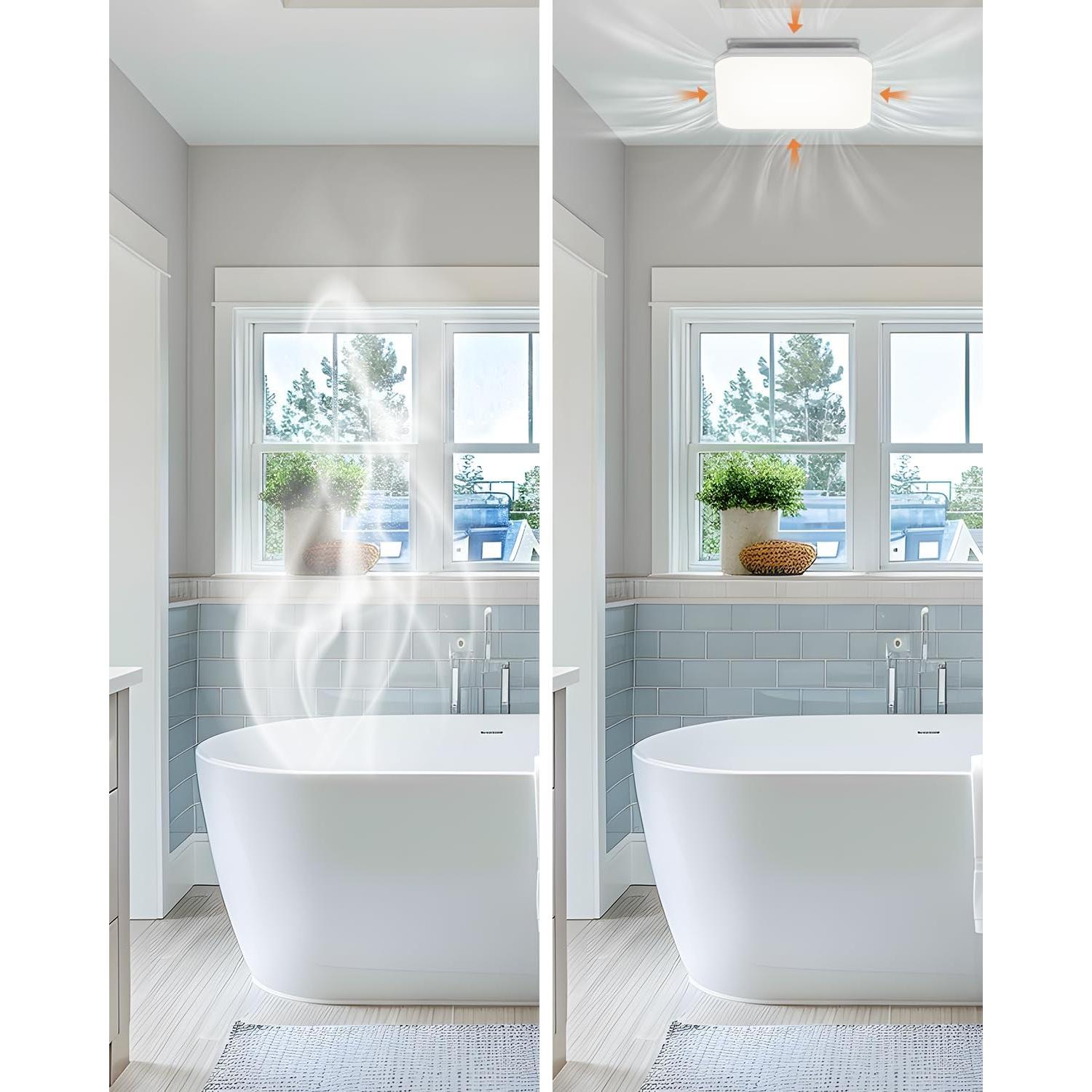 Ventilador de Baño Fitop BPT13B-110-L13 con Luz LED 43W