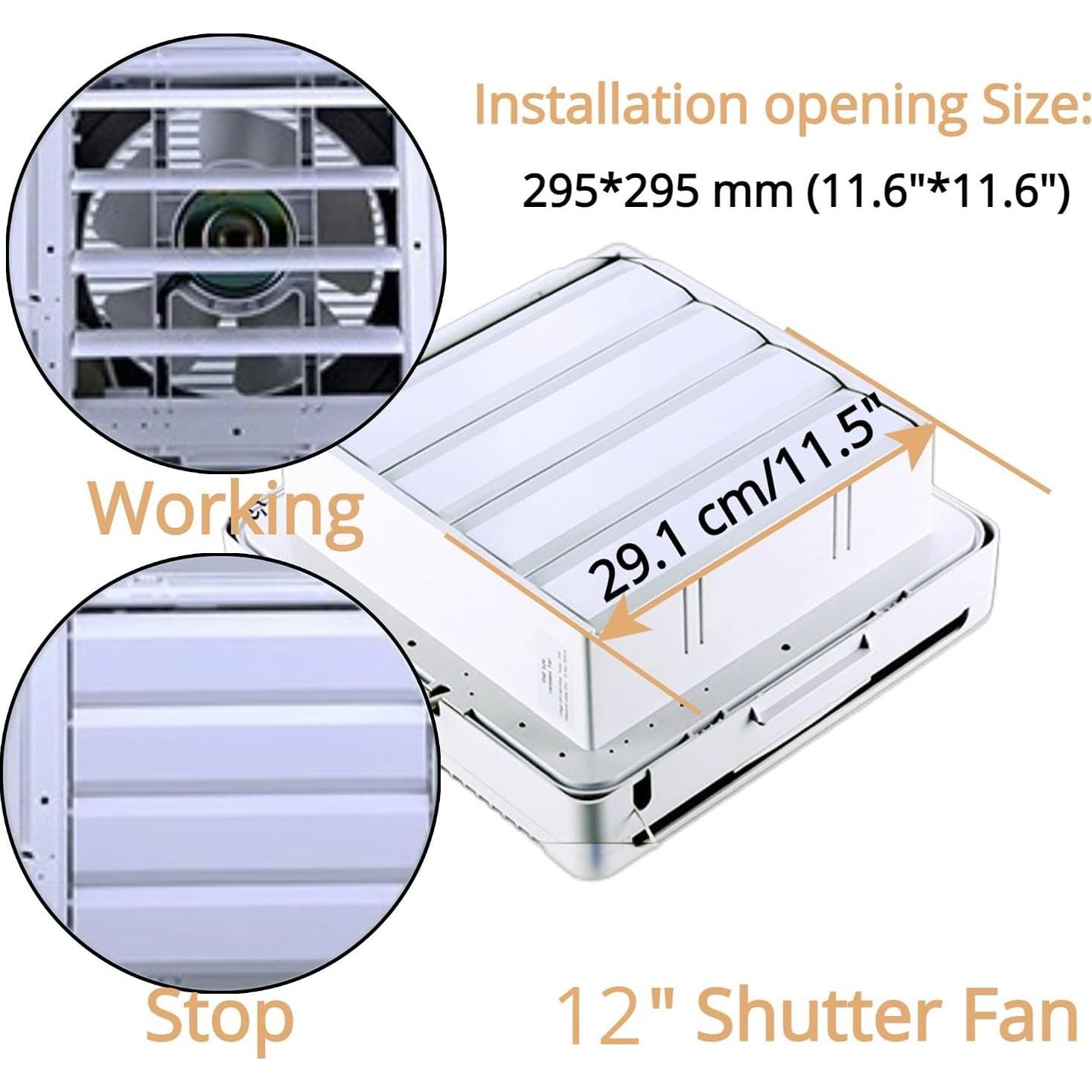 Ventilador de Escape SAILFLO 29.5 cm Reversible 35W Silencioso