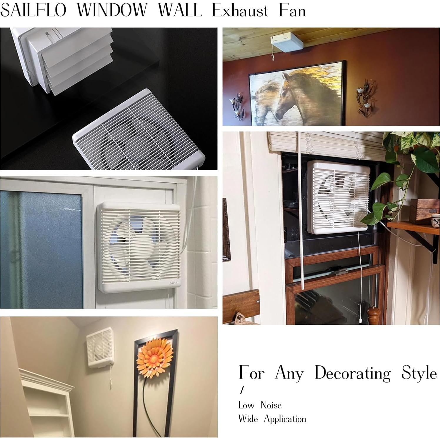 Ventilador de Escape SAILFLO 29.5 cm Reversible 35W Silencioso