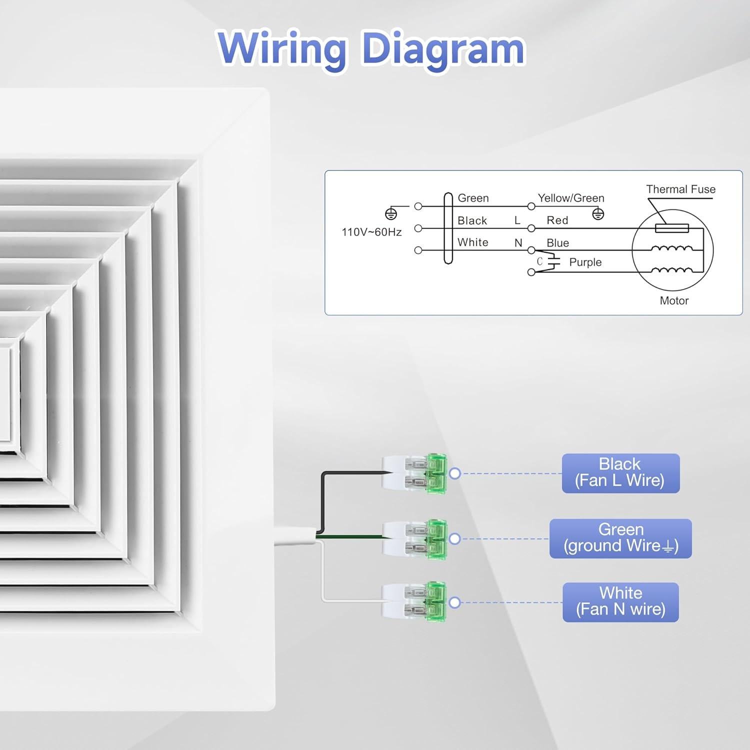 Ventilador Extractor de Techo Fanspex Pro 110 CFM 26W