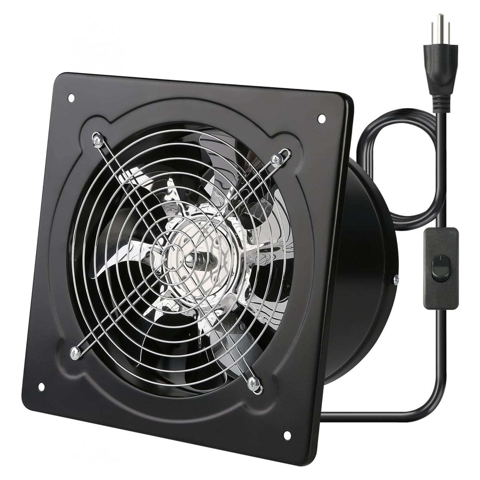 Ventilador de Escape Aydomer 20 cm con Interruptor para Pared